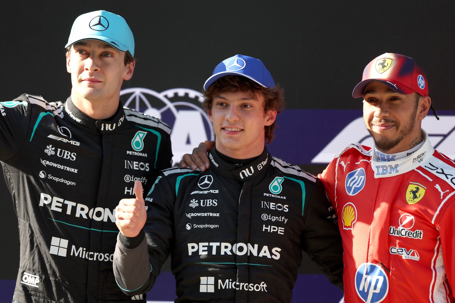 Top 3 qualifying drivers
